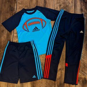 Adidas three piece set, size 7-7x